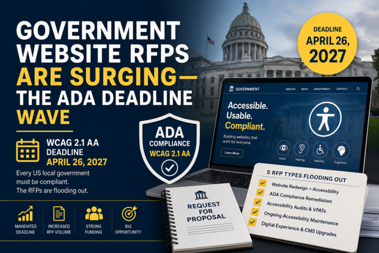 The ADA Deadline Wave: Why Government Website Design RFPs Are Surging in 2026